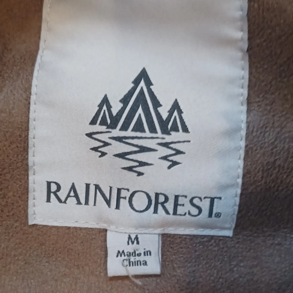 NWT Rainforest All-Weather Faux Leather/Suede Chestnut Brown Versatile Jacket - Picture 7 of 11